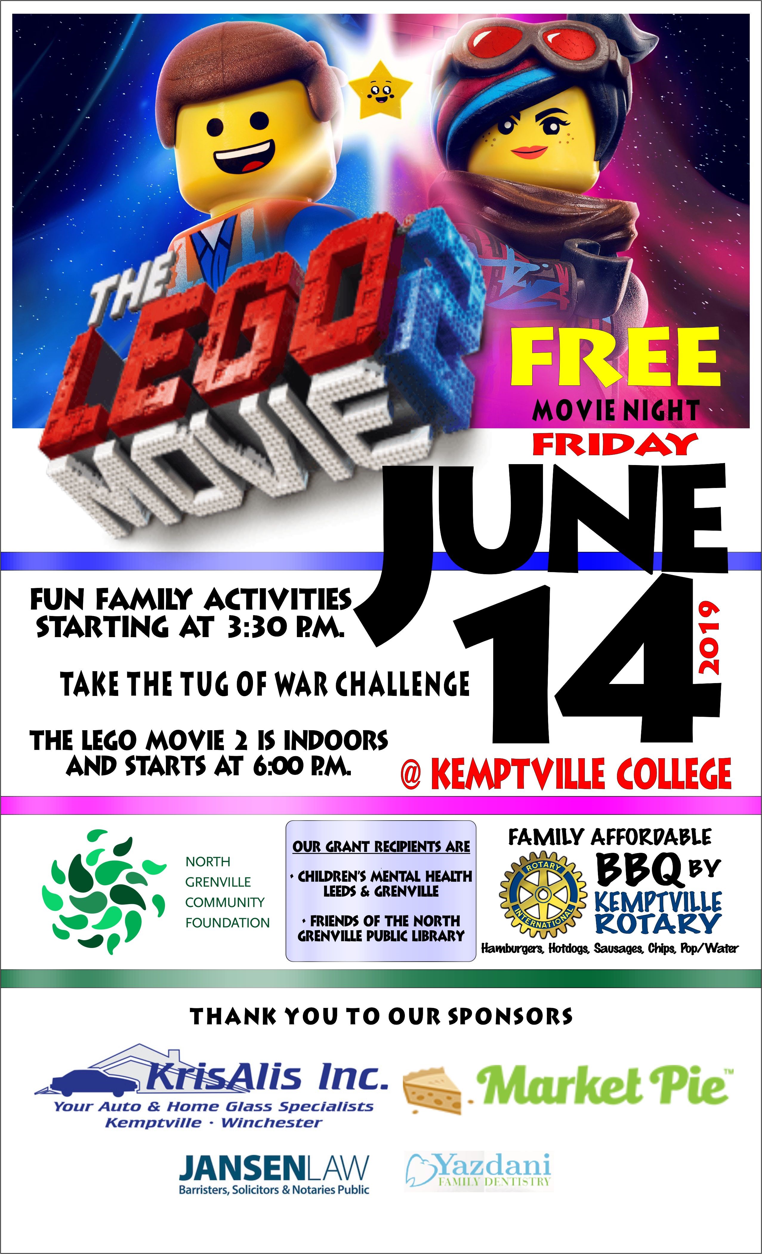 Free Movie Night Tug of War Challenge North Grenville Chamber of Commerce